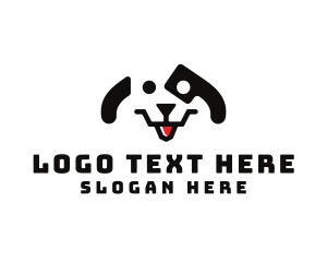 Pet Care - Cute Dalmatian Puppy logo design