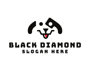 Cute Dalmatian Puppy logo design