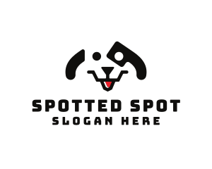 Cute Dalmatian Puppy logo design