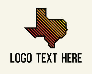 Usa - Texas Map Grill logo design