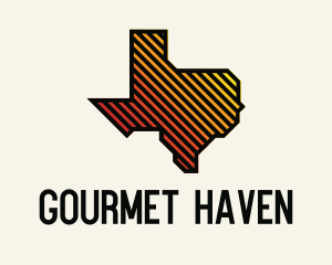 Texas Map Grill logo design