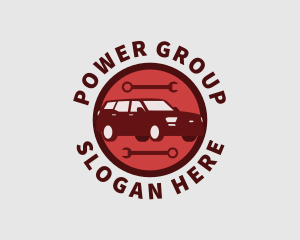 Machine - Car Mechanic Badge logo design