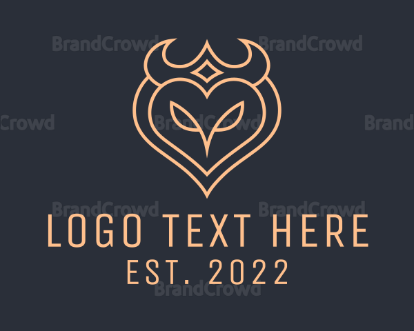 Elegant Brown Owl Logo