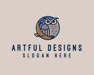 Night Owl Bird logo design