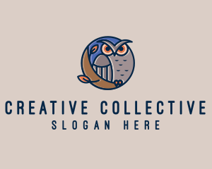 Night Owl Bird logo design