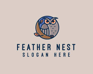 Night Owl Bird logo design