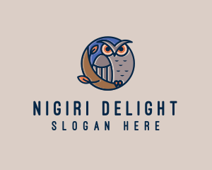 Night Owl Bird logo design