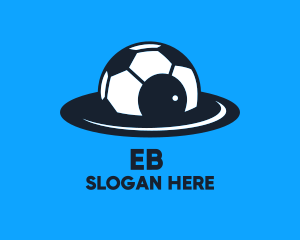 Football - Spaceship Soccer Team logo design