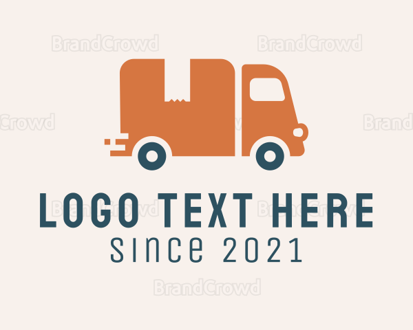 Package Delivery Truck Logo