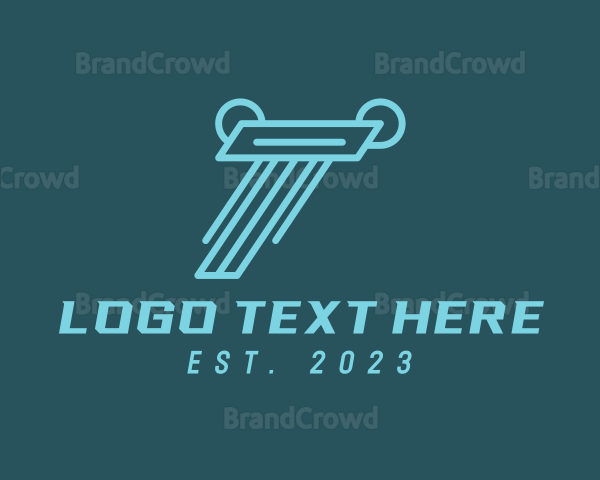 Fast Digital Letter T Logo