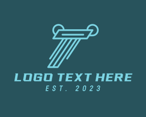 Hacker - Fast Digital Letter T logo design