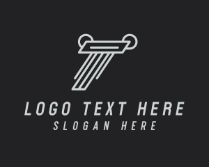 Trenching - Industrial Fabrication Letter T logo design