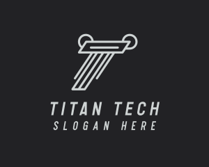 Industrial Fabrication Letter T logo design