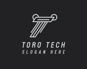 Industrial Fabrication Letter T logo design