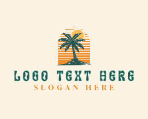 Island - Beach Resort Getaway logo design