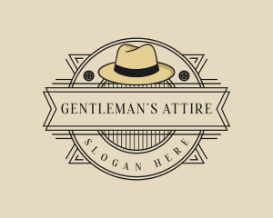 Rustic Fedora Hat Fashion logo design