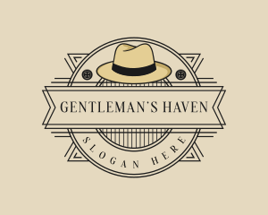 Rustic Fedora Hat Fashion logo design