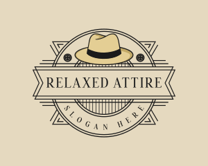 Rustic Fedora Hat Fashion logo design