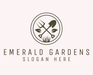 Backyard Gardening Tools logo design