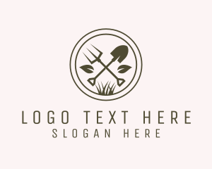 Shovel - Backyard Gardening Tools logo design