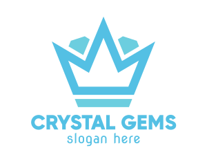 Luxury Gem Crown logo design