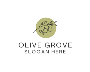 Olive - Botanical Essential Oil logo design