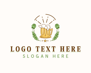 Stein Glass - Brewery Beer Mug logo design