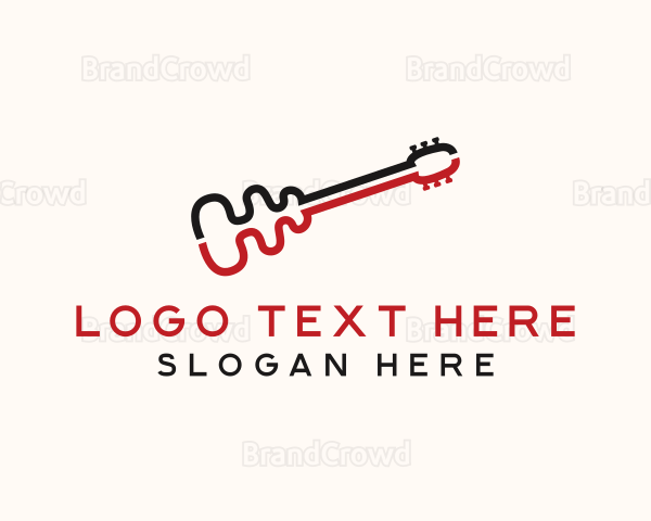 Music Instrument Guitar Logo