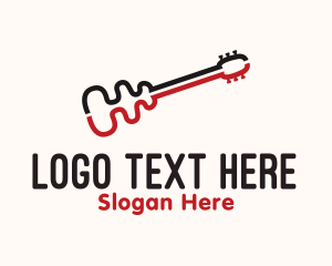 Musical Instrument - Music Instrument Guitar logo design