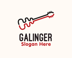 Music Instrument Guitar logo design
