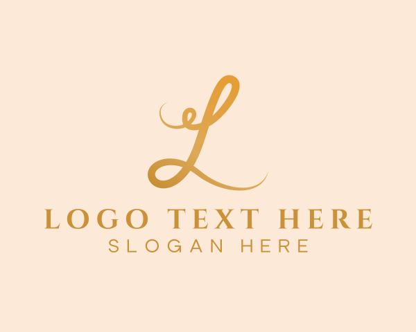 Script - Dainty Feminine Letter L logo design