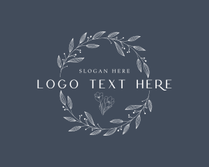 Simple Wreath Emblem Logo