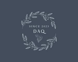 Vlog - Simple Wreath Emblem logo design