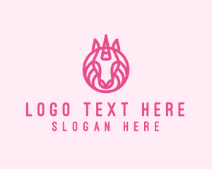 Safari - Mythical Horse Unicorn logo design