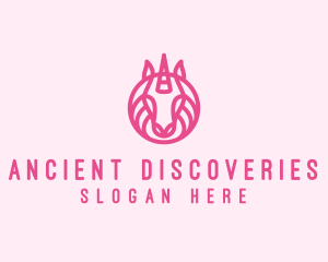 Mythical Horse Unicorn logo design