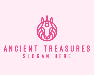 Mythical Horse Unicorn logo design