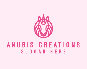 Mythical Horse Unicorn logo design