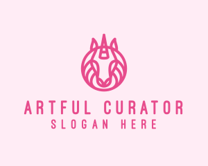 Mythical Horse Unicorn logo design