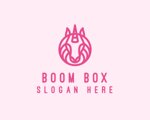 Mythical Horse Unicorn logo design