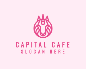 Mythical Horse Unicorn logo design