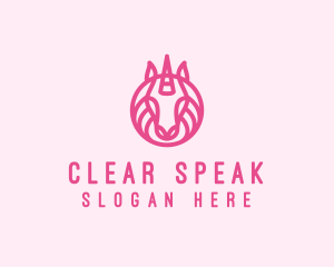 Mythical Horse Unicorn logo design