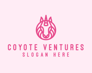 Mythical Horse Unicorn logo design