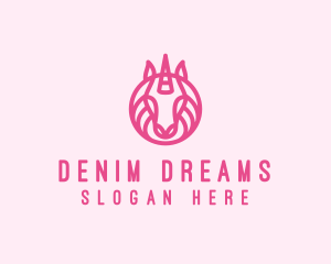 Mythical Horse Unicorn logo design