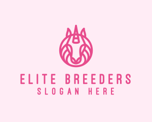 Mythical Horse Unicorn logo design