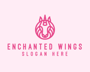 Mythical Horse Unicorn logo design