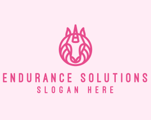 Mythical Horse Unicorn logo design