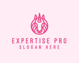 Mythical Horse Unicorn logo design