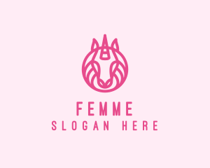 Mythical Horse Unicorn logo design