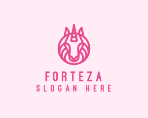 Mythical Horse Unicorn logo design