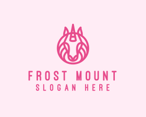 Mythical Horse Unicorn logo design